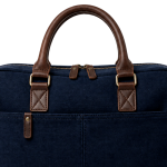 Men's Navy Canvas Handbag | 2026