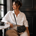 Women's Black Leather Crossbody | 2026