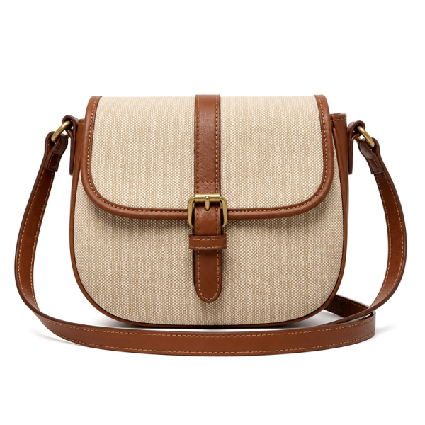 Women's Beige Canvas Crossbody | 2026