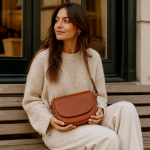 Women's Cognac Saddle Crossbody | 2026