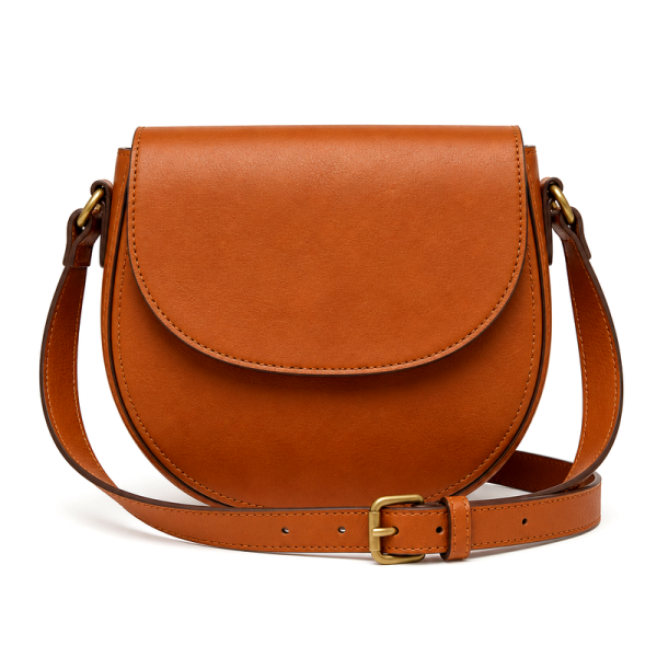 Women's Cognac Saddle Crossbody | 2026