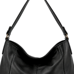 Women's Black Soft Shoulder Bag | 2026