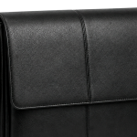 Men's Black Leather Shoulder Bag | 2026