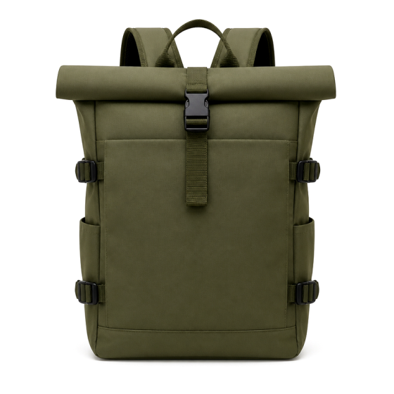 Olive Rolltop Backpack | 2026