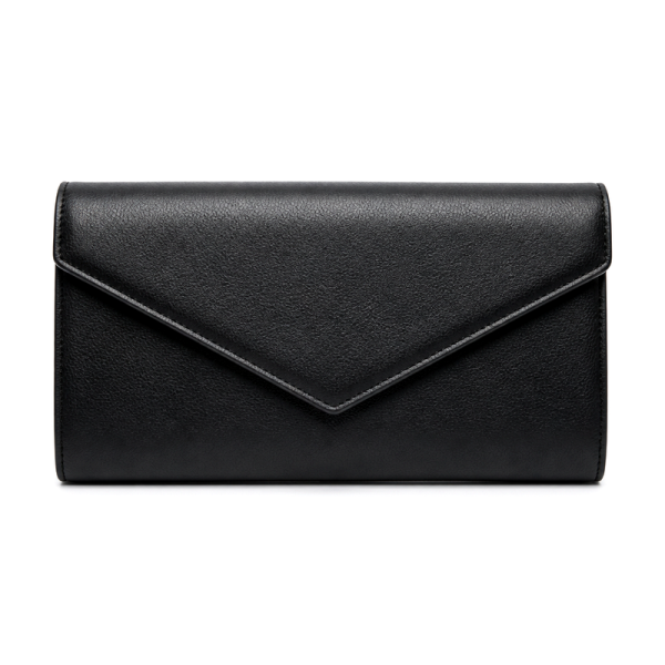 Women's Black Envelope Clutch | 2026