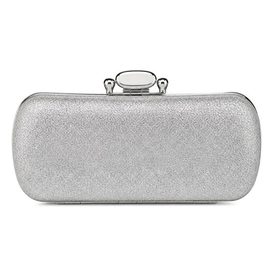 Women's Silver Clasp Clutch | 2026