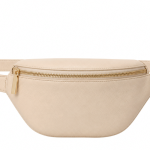 Women's Beige Leather Belt Bag | 2026
