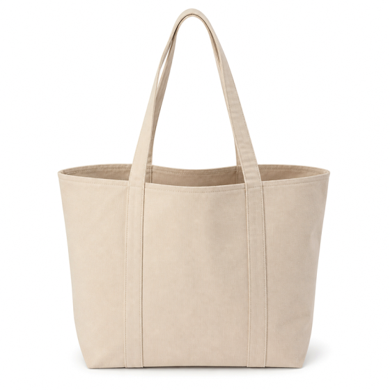 Women's Beige Canvas Tote | 2026