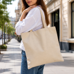 Women's Beige Canvas Tote | 2026