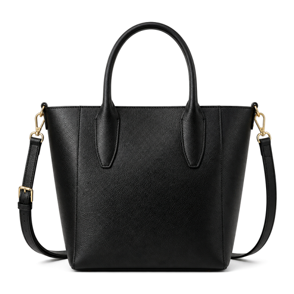Women's Black Leather Tote | 2026