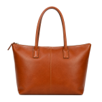 Women's Cognac Zip Tote | 2026