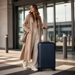 28-Inch Navy Large Suitcase | 2026