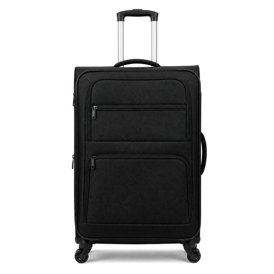 28-Inch Black Softshell Suitcase | 2026