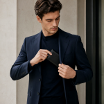 Men's Black Long Wallet | 2026