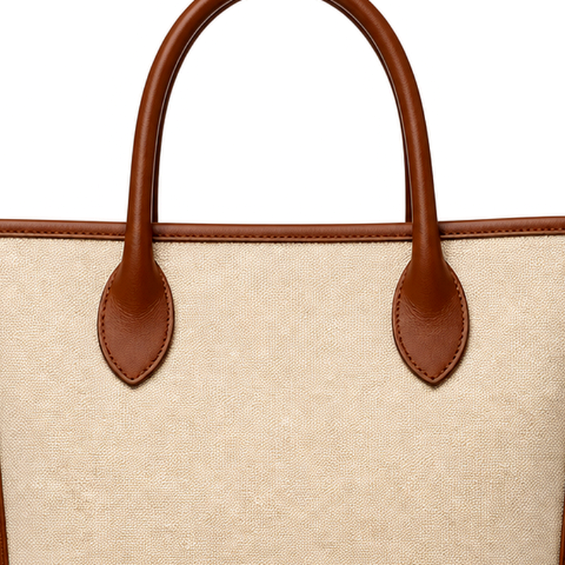 Women's Beige Canvas Handbag | 2026