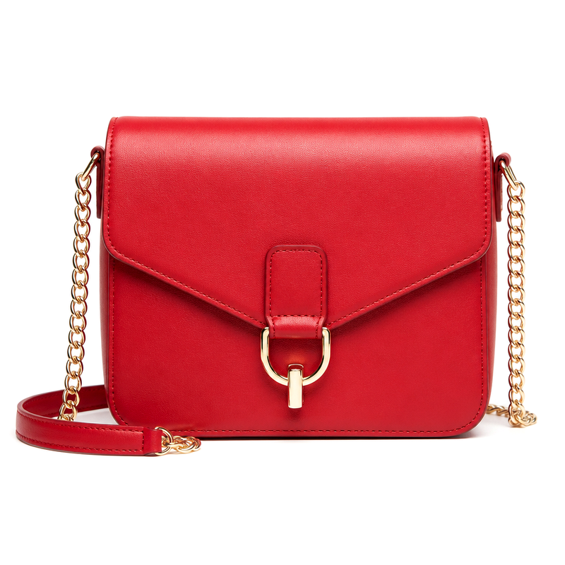 Women's Red Chain Crossbody | 2026