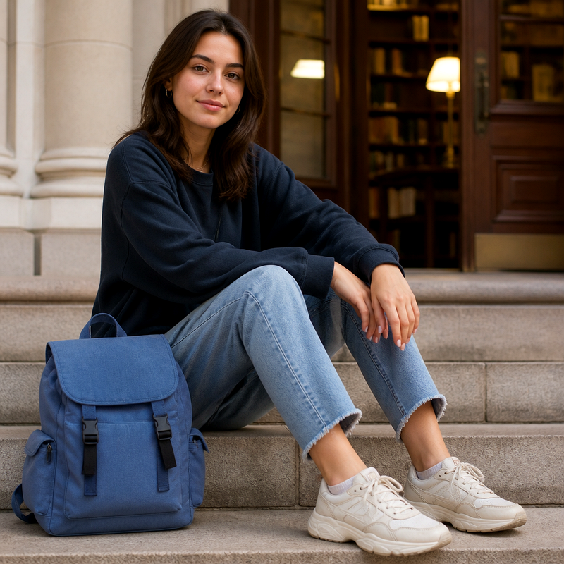 Campus Blue Backpack | 2026