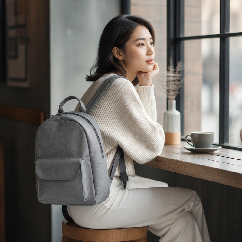Minimal Gray Backpack | 2026