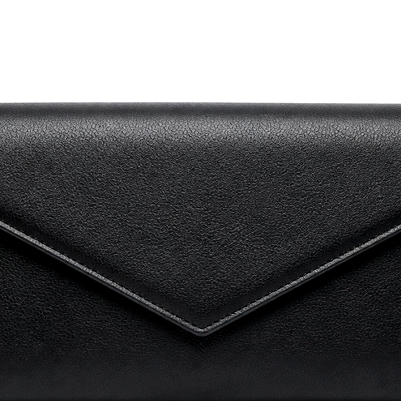 Women's Black Envelope Clutch | 2026