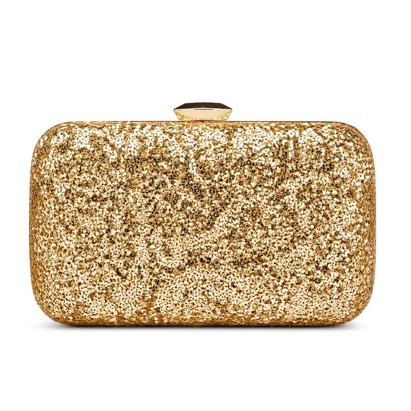 Women's Gold Sequin Clutch | 2026