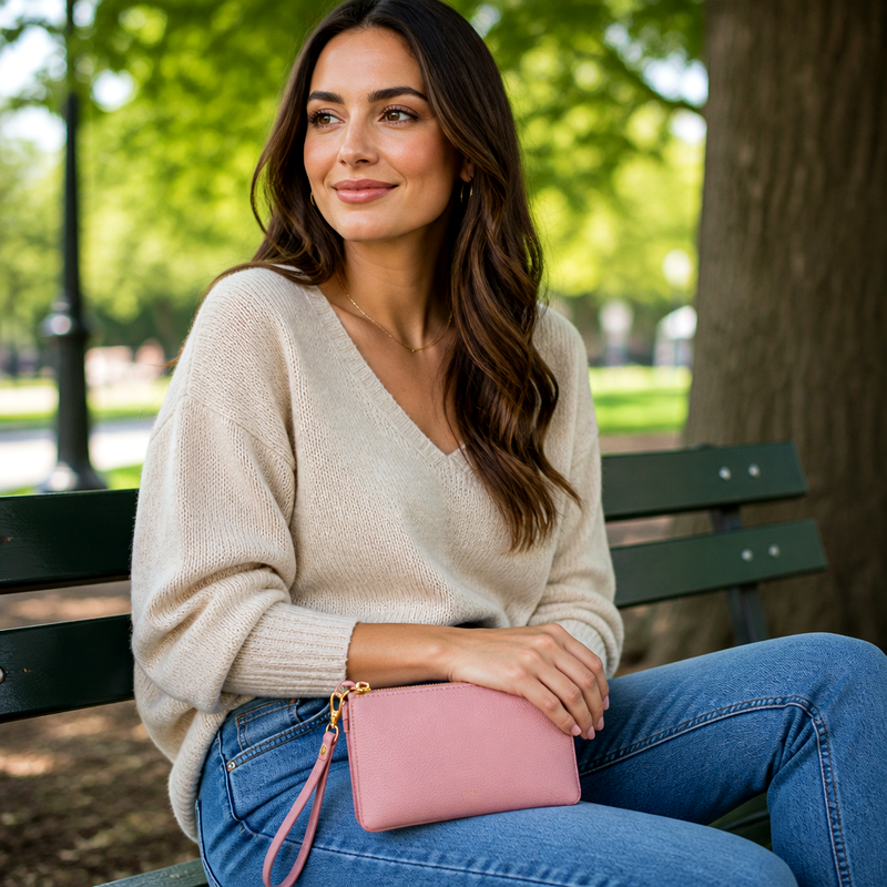 Women's Pink Mini Clutch | 2026
