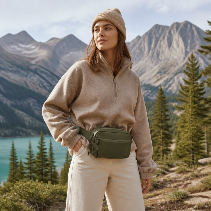Olive Outdoor Belt Bag | 2026