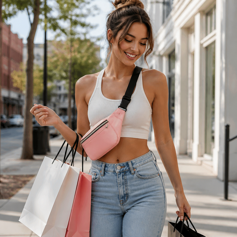 Women's Pink Mini Belt Bag | 2026