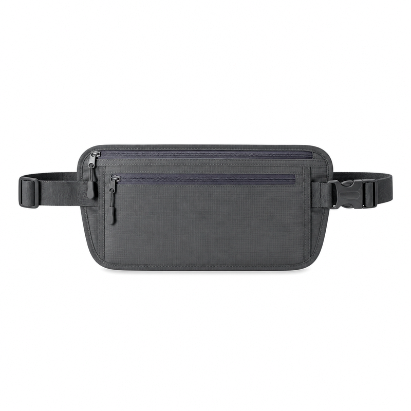 Gray Travel Belt Bag | 2026