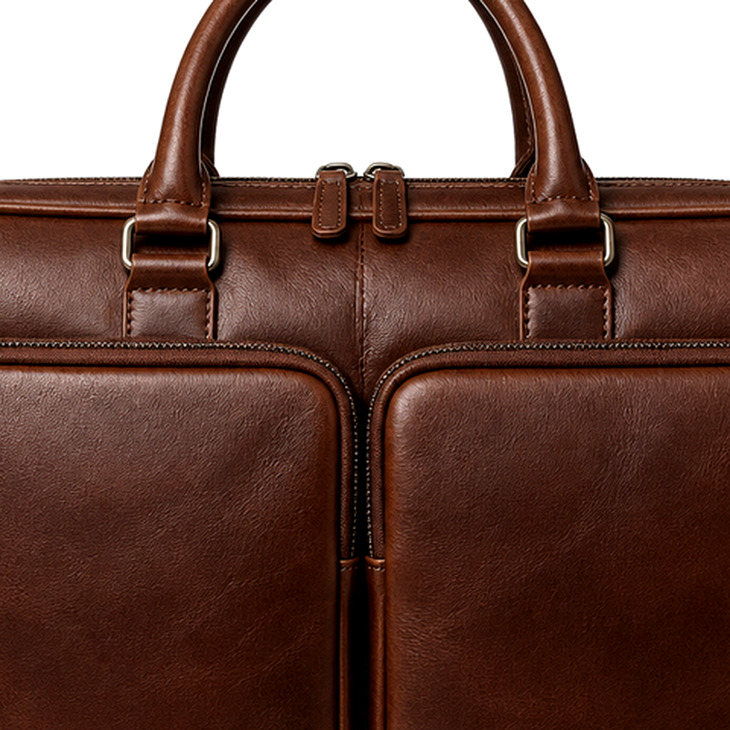 Men's Brown Dual Briefcase | 2026