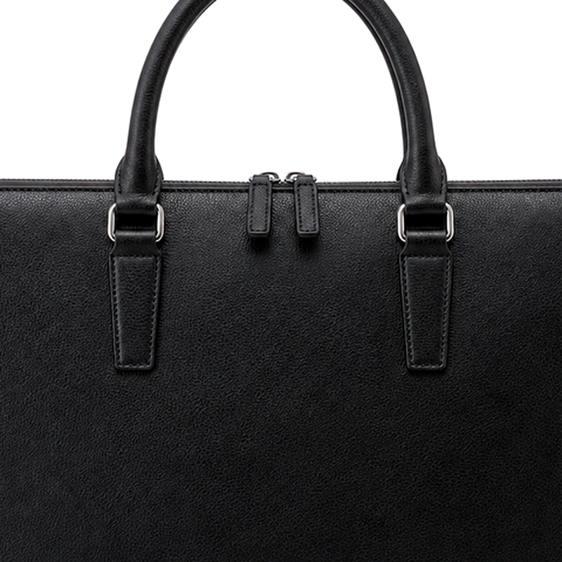 Men's Slim Black Briefcase | 2026