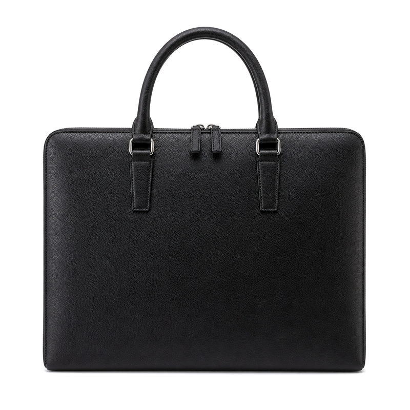 Men's Slim Black Briefcase | 2026