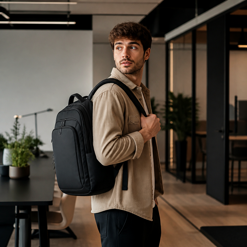 14-Inch Black Laptop Backpack | 2026