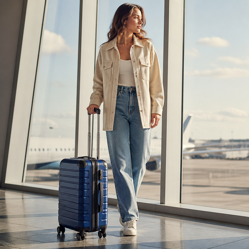 Hardshell Blue Carry-On | 2026