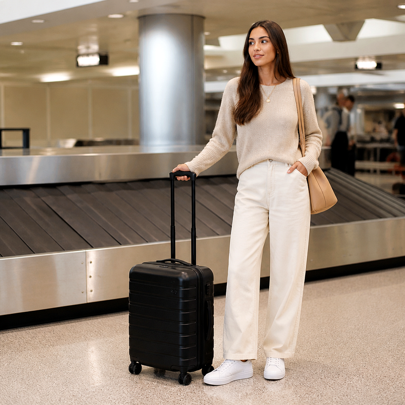 24-Inch Black Hardshell Suitcase | 2026