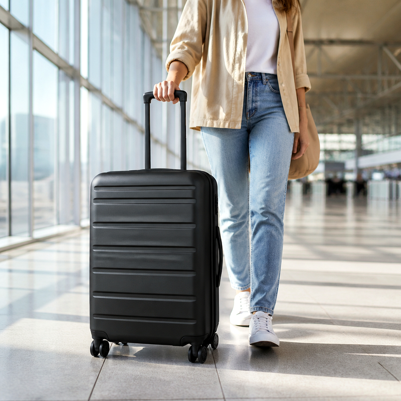 24-Inch Black Hardshell Suitcase | 2026