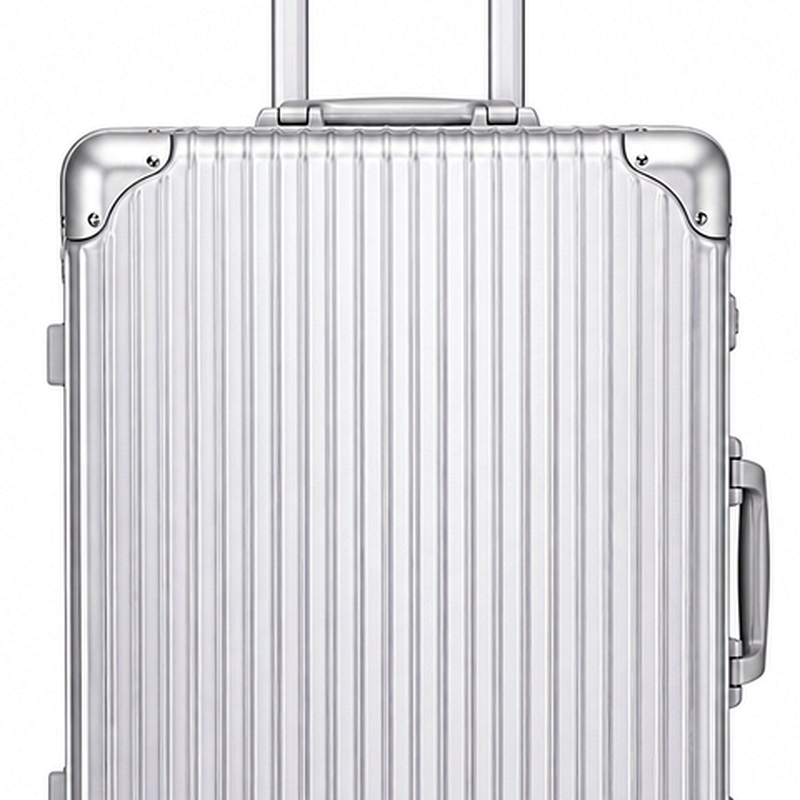 24-Inch Silver Aluminum Suitcase | 2026