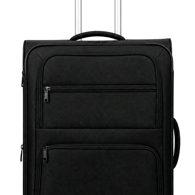 28-Inch Black Softshell Suitcase | 2026