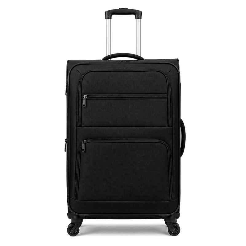 28-Inch Black Softshell Suitcase | 2026