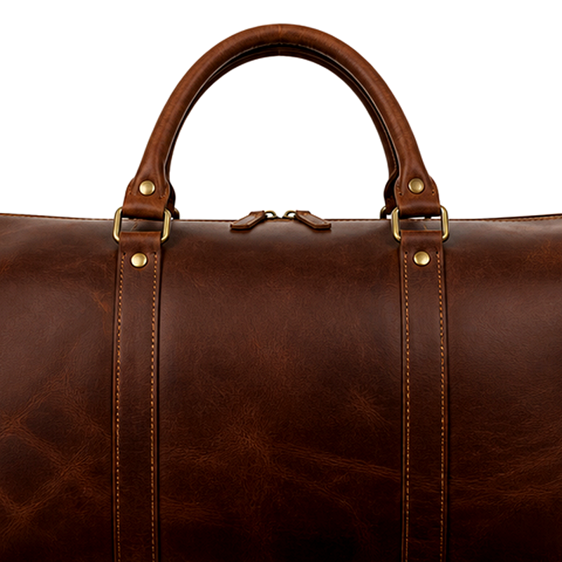 男士棕色真皮旅行袋｜2026系列