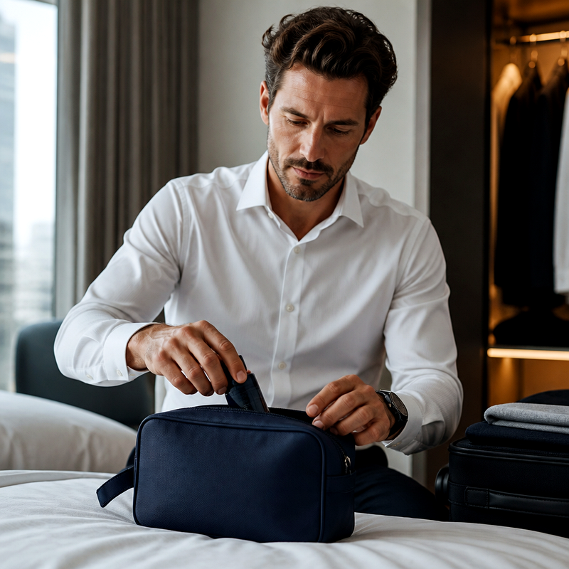 Men's Navy Toiletry Kit | 2026