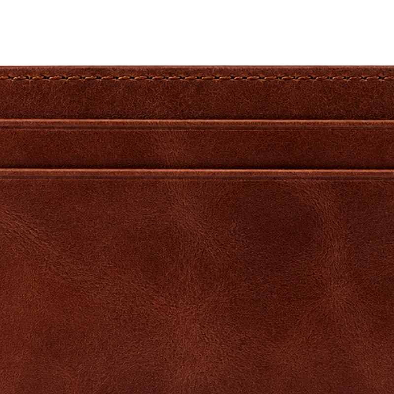 Men's Brown Leather Card Holder | 2026